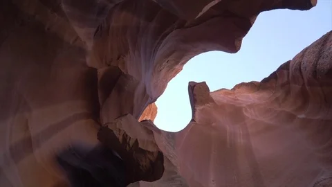 Antelope Canyon Sky Light Stock Footage 83045385
