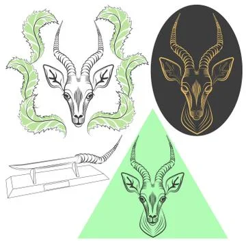 Antelope Stock Illustration