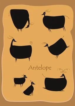 Antelope Stock Illustration