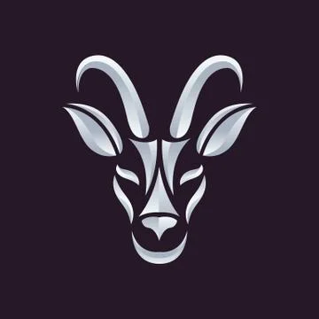 Antelope logo vector Stock Illustration