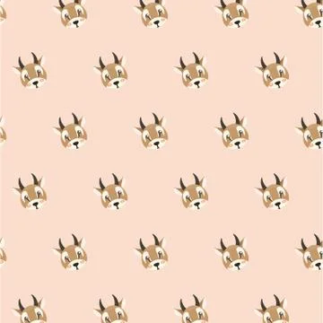 Antelope pattern. Stock Illustration