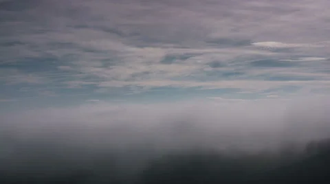 Antena fog time lapse HD Video stock 33893546