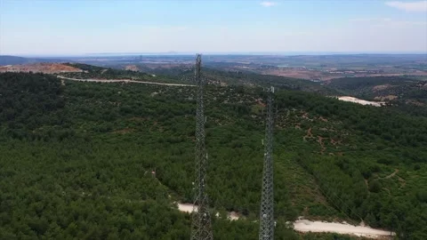 Antenna and base station masts Stock Footage 148531035