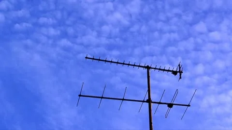 Antenna and clouds timelapse 스톡 동영상 12511245