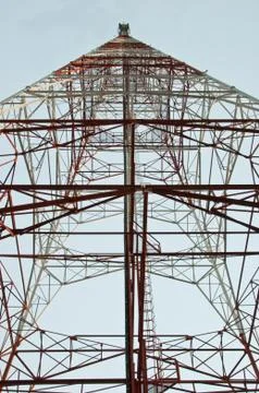 Antenna and sky 스톡 사진