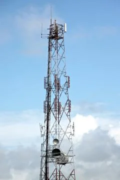 Antenna array telephone. Stock Photos