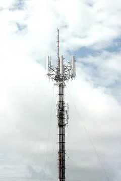 Antenna array telephone. Foto stock