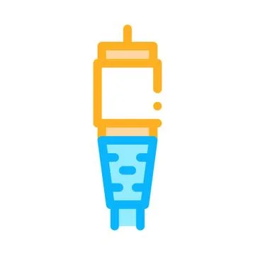 Antenna cable color icon vector illustration Stock Illustration
