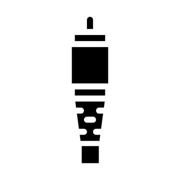 Antenna cable icon vector glyph illustration Stock Illustration