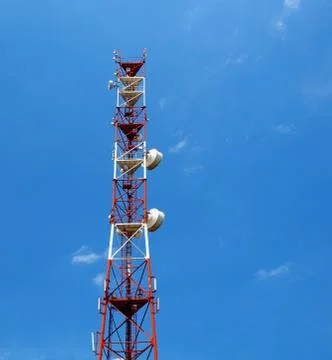 Antenna cellular operator Stock Photos