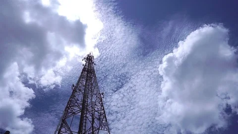 Antenna cellular tower Stock Footage 108836352
