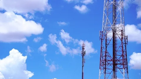 Antenna cellular tower Stock Footage 108836374
