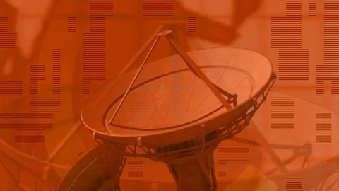 Antenna communication satellite Stock Footage 89990399