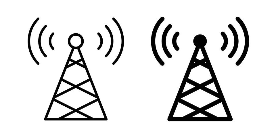 Antenna icon graphic element. web icon set Stock-Illustration
