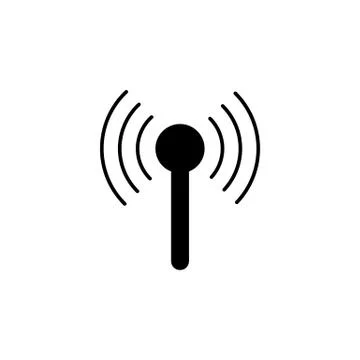 Antenna icon. Simple glyph, flat vector of Technology icons for UI and UX, we Stock Illustration
