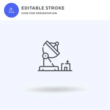 Antenna icon vector, filled flat sign, solid pictogram isolated on white, logo イラスト素材