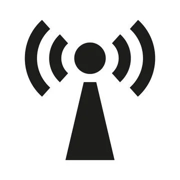 Antenna icon on white background. Stock Illustration