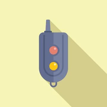 Antenna key control icon flat vector. Vehicle security イラスト素材