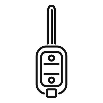 Antenna key control icon outline vector. Vehicle security イラスト素材