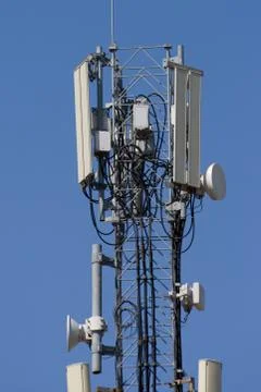 Antenna mobile communication. Stock Photos