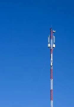 Antenna mobile communication. Foto stock