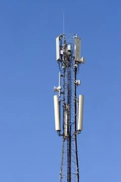 Antenna mobile communication. Stock Photos