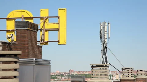 Antenna mobile Stock Footage 68556477