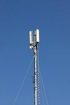 Antenna for mobile network Stock Photos