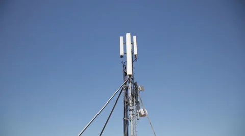 Antenna mobile transmitter tower Stock Footage 68551225