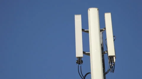 Antenna mobile transmitter tower Stock Footage 68551814