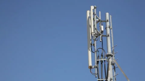 Antenna mobile transmitter tower Stock Footage 68552039