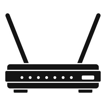 Antenna modem icon simple . Wifi internet Illustrazione stock