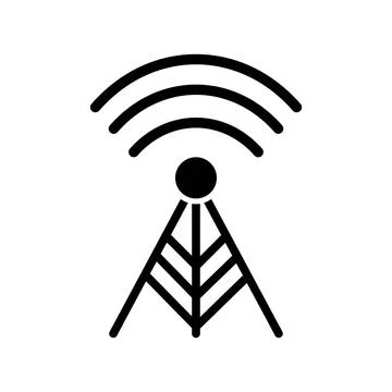 Antenna Network Icon Vector Template EPS10 File Stock Illustration