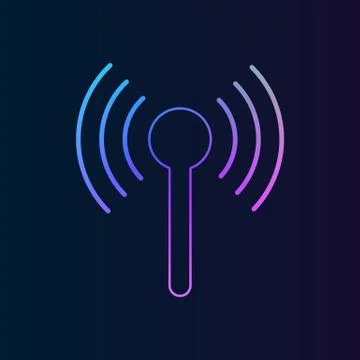 Antenna nolan icon. Simple thin line, outline vector of Technology icons for  Stock Illustration