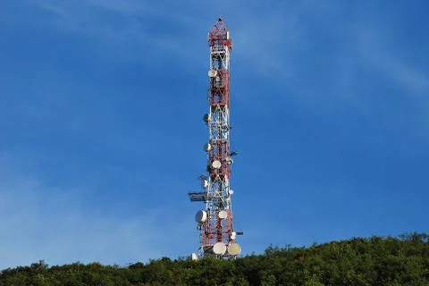 Antenna pylon 스톡 사진