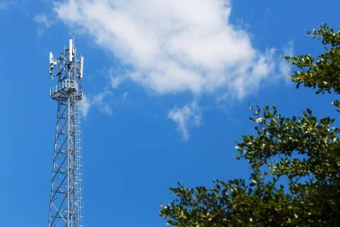 Antenna repeater tower Stock Photos