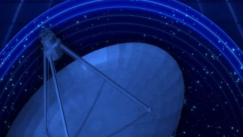 Antenna space communication Stock Footage 89990403