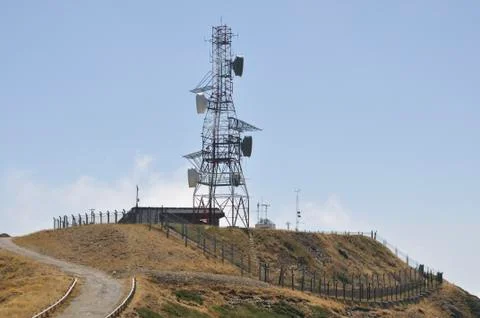 Antenna on top of the mountain 写真素材