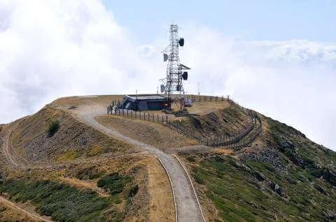 Antenna on top of the mountain 写真素材