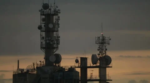 Antenna tower Vídeo Stock 34183025