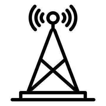 Antenna Vector Icon Design Illustration Stock Illustration