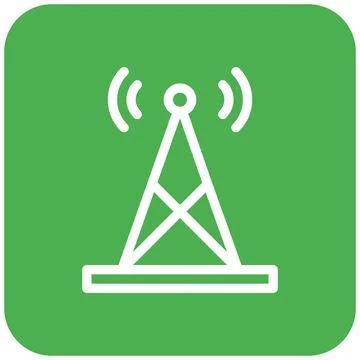 Antenna Vector Icon Design Illustration Illustrazione stock