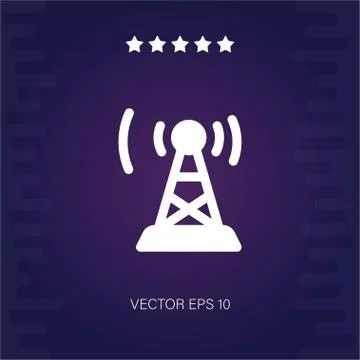 Antenna vector icon Stock Illustration