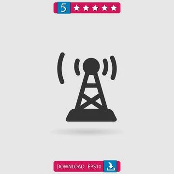 Antenna vector icon Stock Illustration