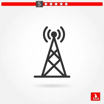 Antenna vector icon Stock Illustration