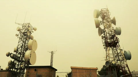 Antennas for telecommunication Video stock 809846