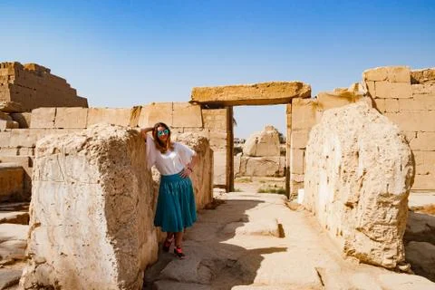 Anthient ruins in luxor, Egypt Stock Photos