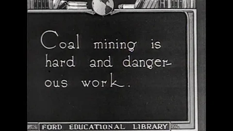 Anthracite coal is mined in 1919. Stock Footage 101022400