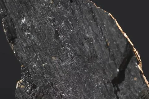 Anthracite coal, sample of stone for laboratory research, Stock Photos