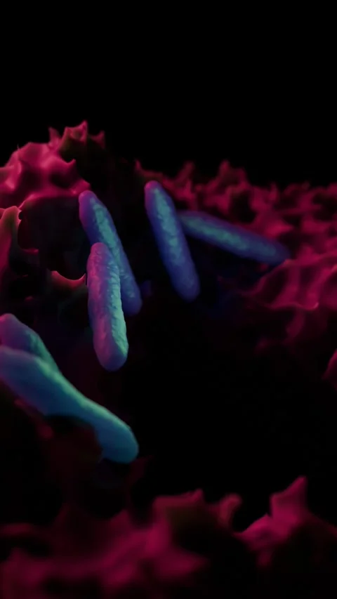 Anthrax bacteria Stock Footage 305632307